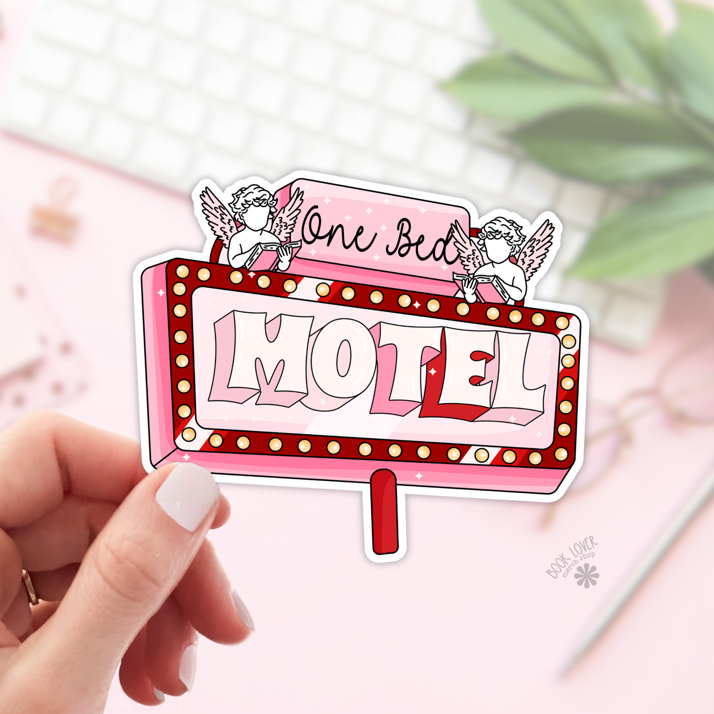 One Bed Motel Sticker