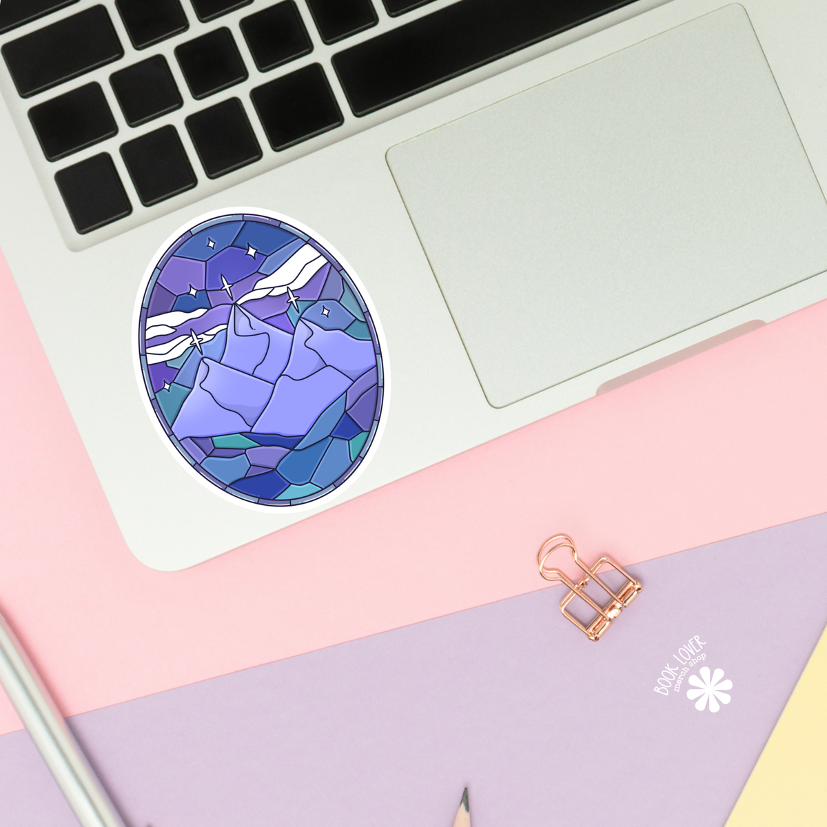 City Stained Glass Sticker