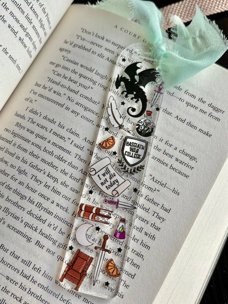 Fourth Wing Symbols Acrylic Bookmark