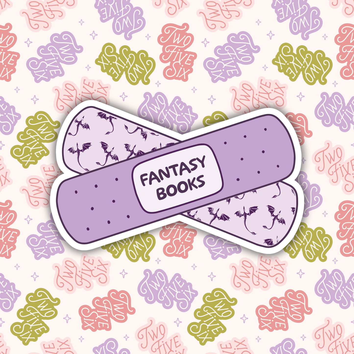 Fantasy Books Bandage Sticker