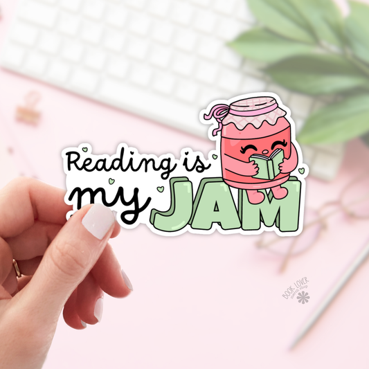 Reading is My Jam Sticker