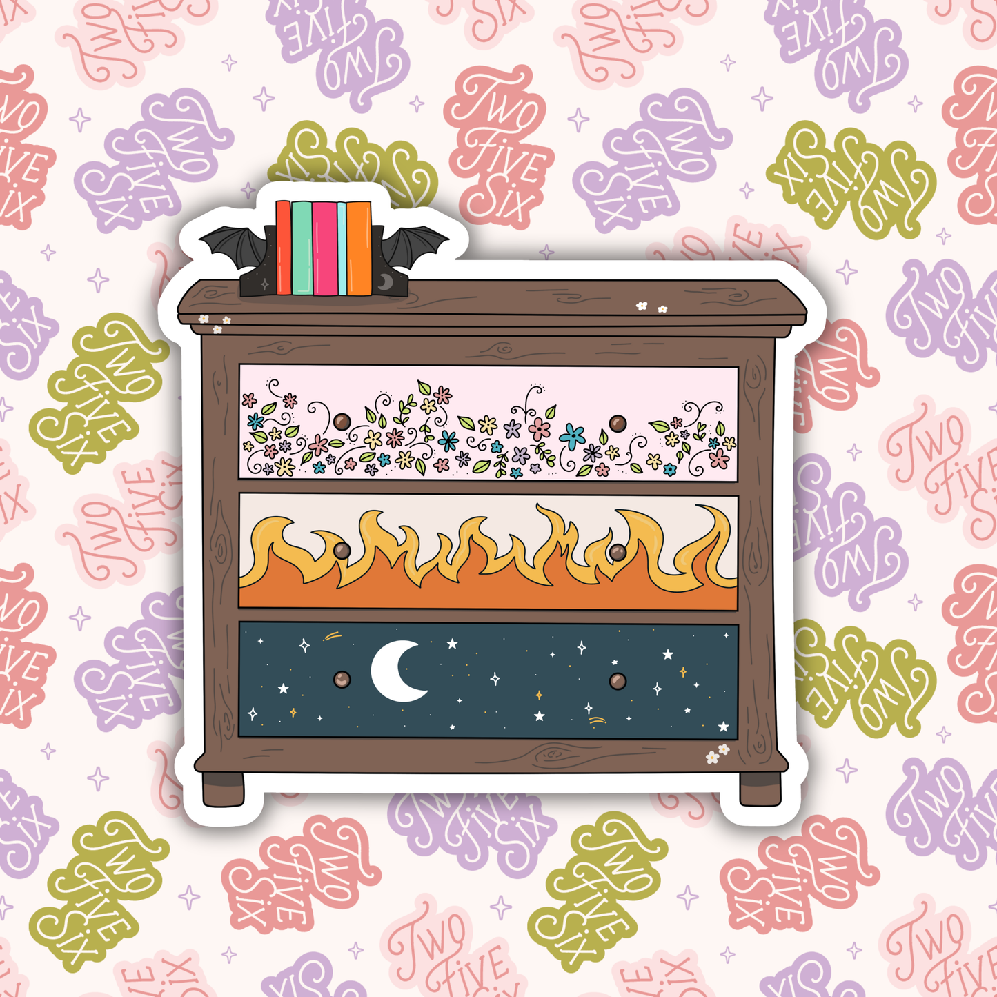 Bookish Dresser Sticker
