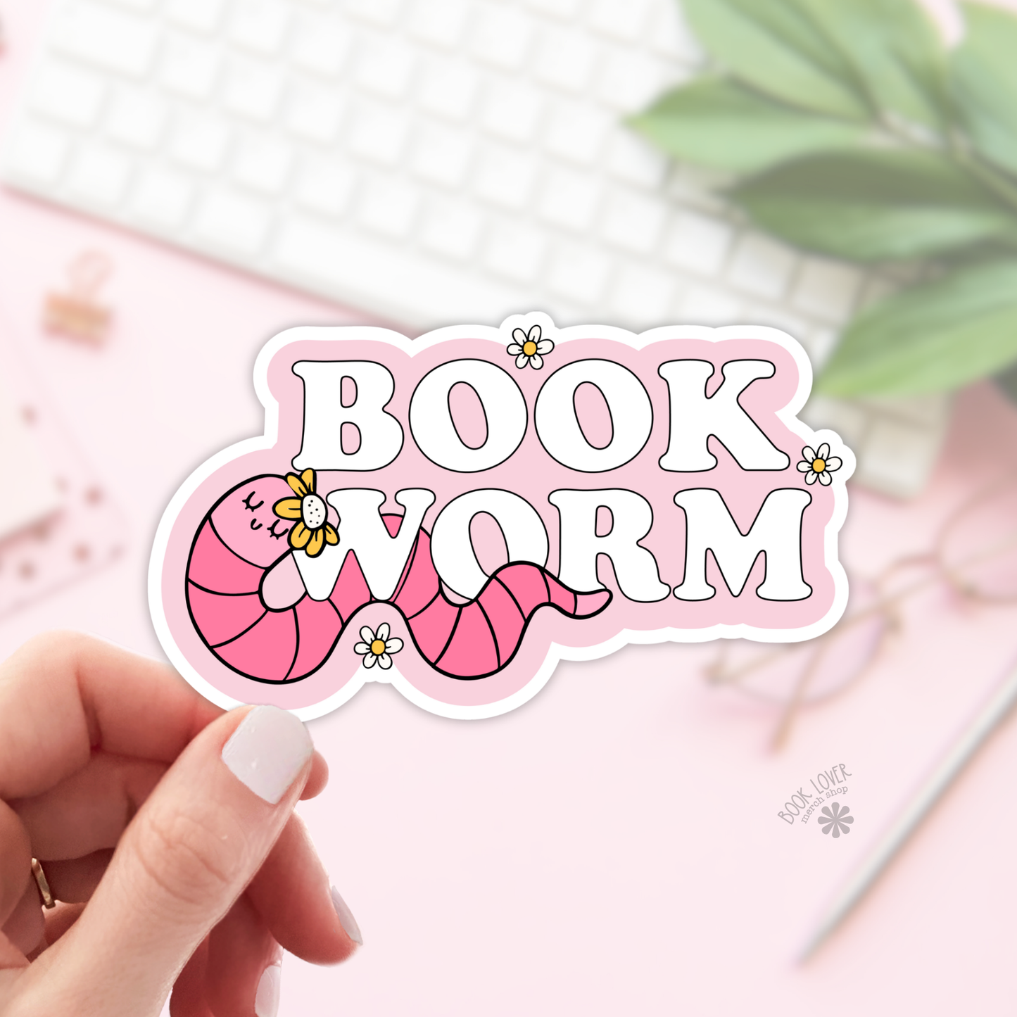 Bookworm Sticker