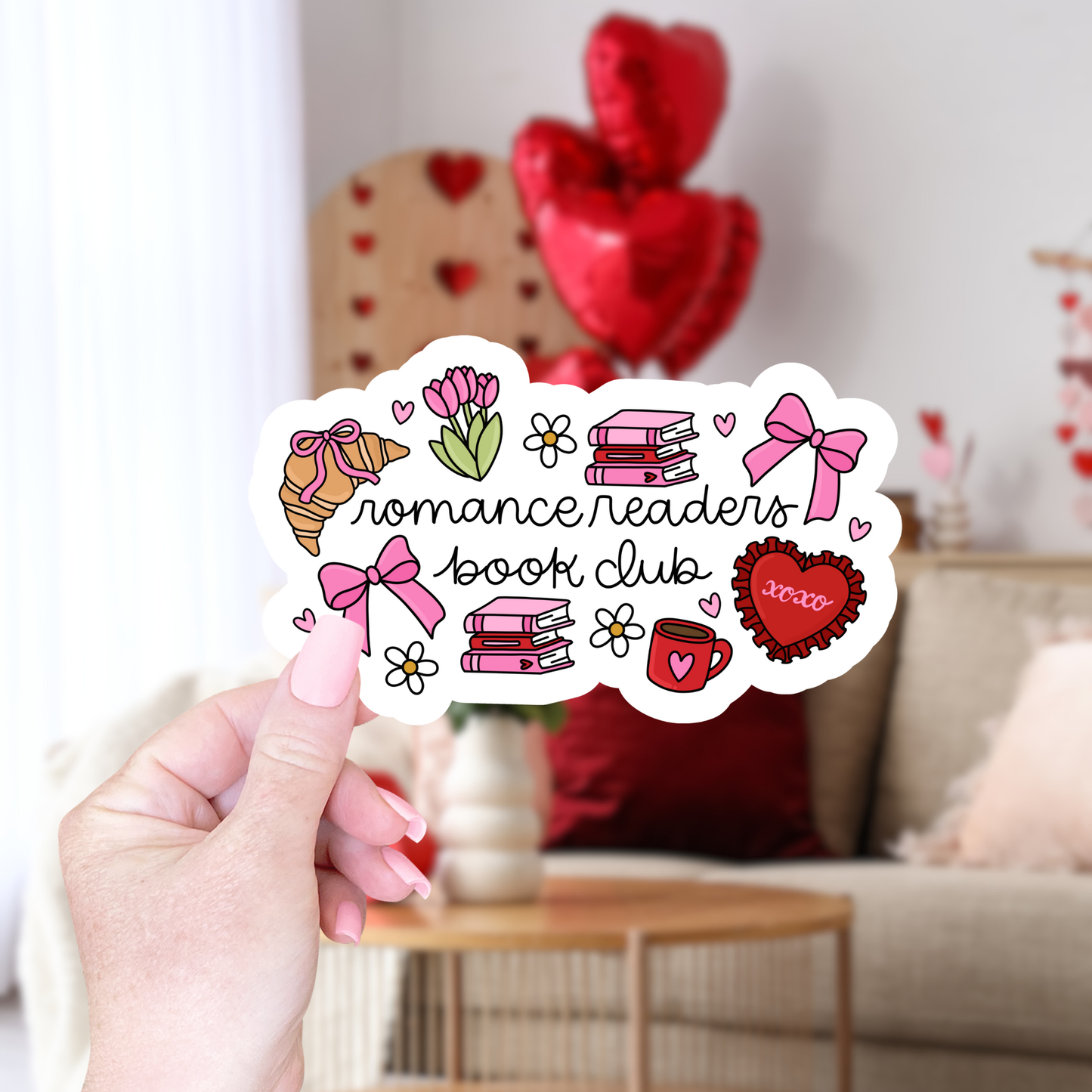 Romance Readers Book Club Sticker
