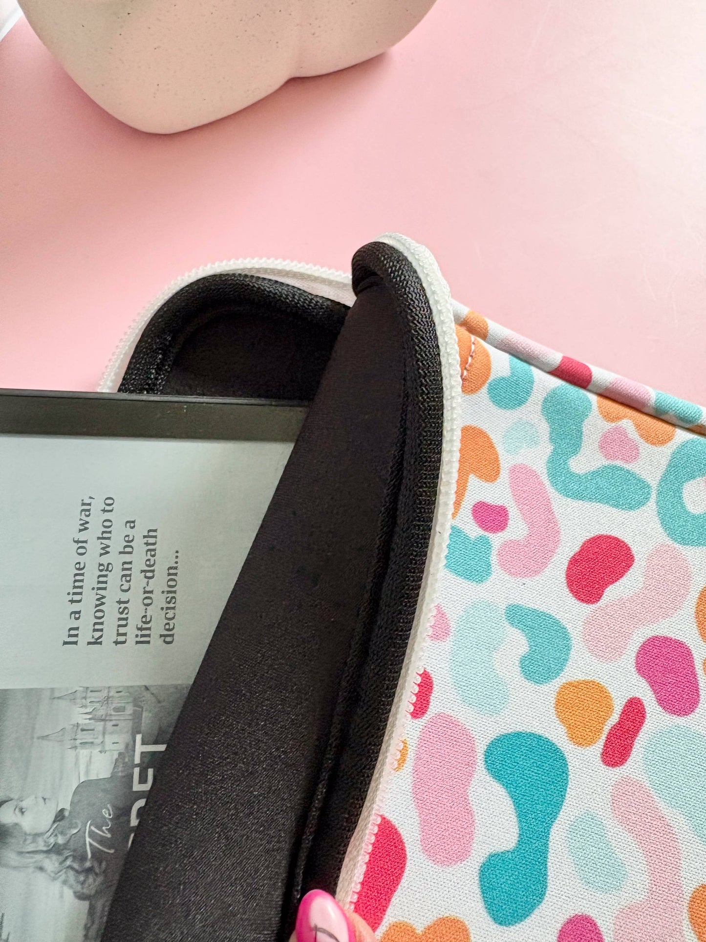 Colorful Leopard Kindle Sleeve – Book Lover Accessory