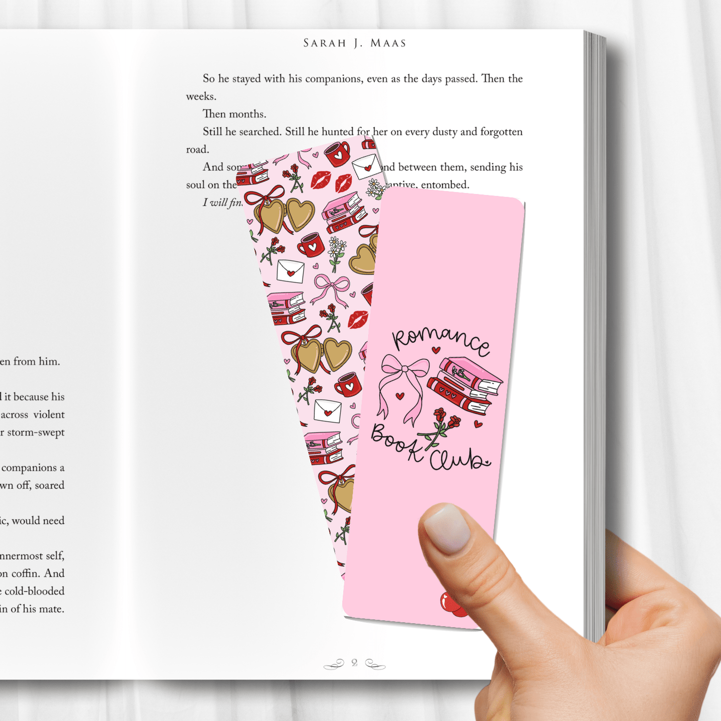 Romance Book Club Dual-Sided Cardstock Bookmark