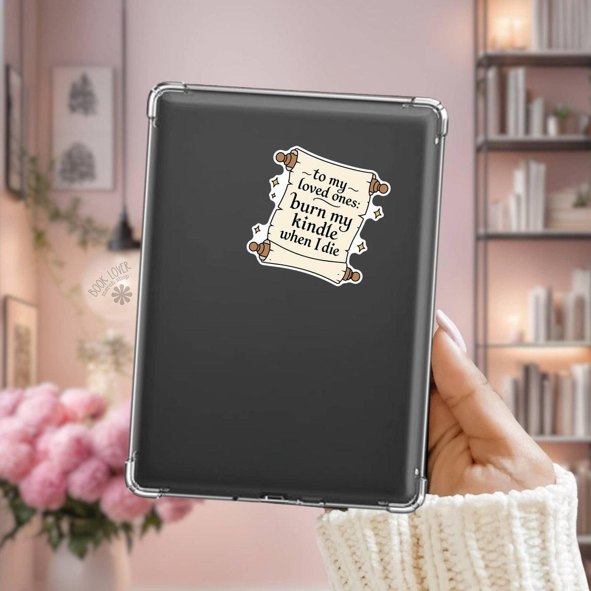 Burn My Kindle Sticker