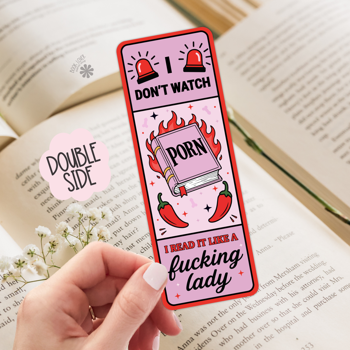 Spicy Book Bookmark