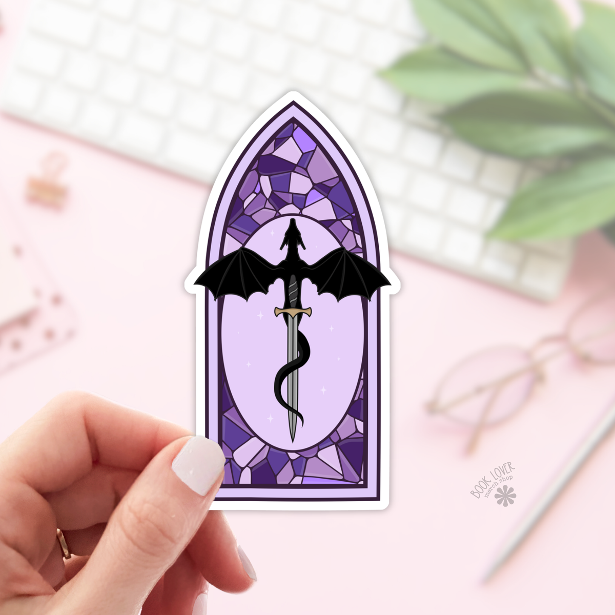 Dragon Stained Glass Sticker