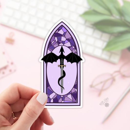 Dragon Stained Glass Sticker