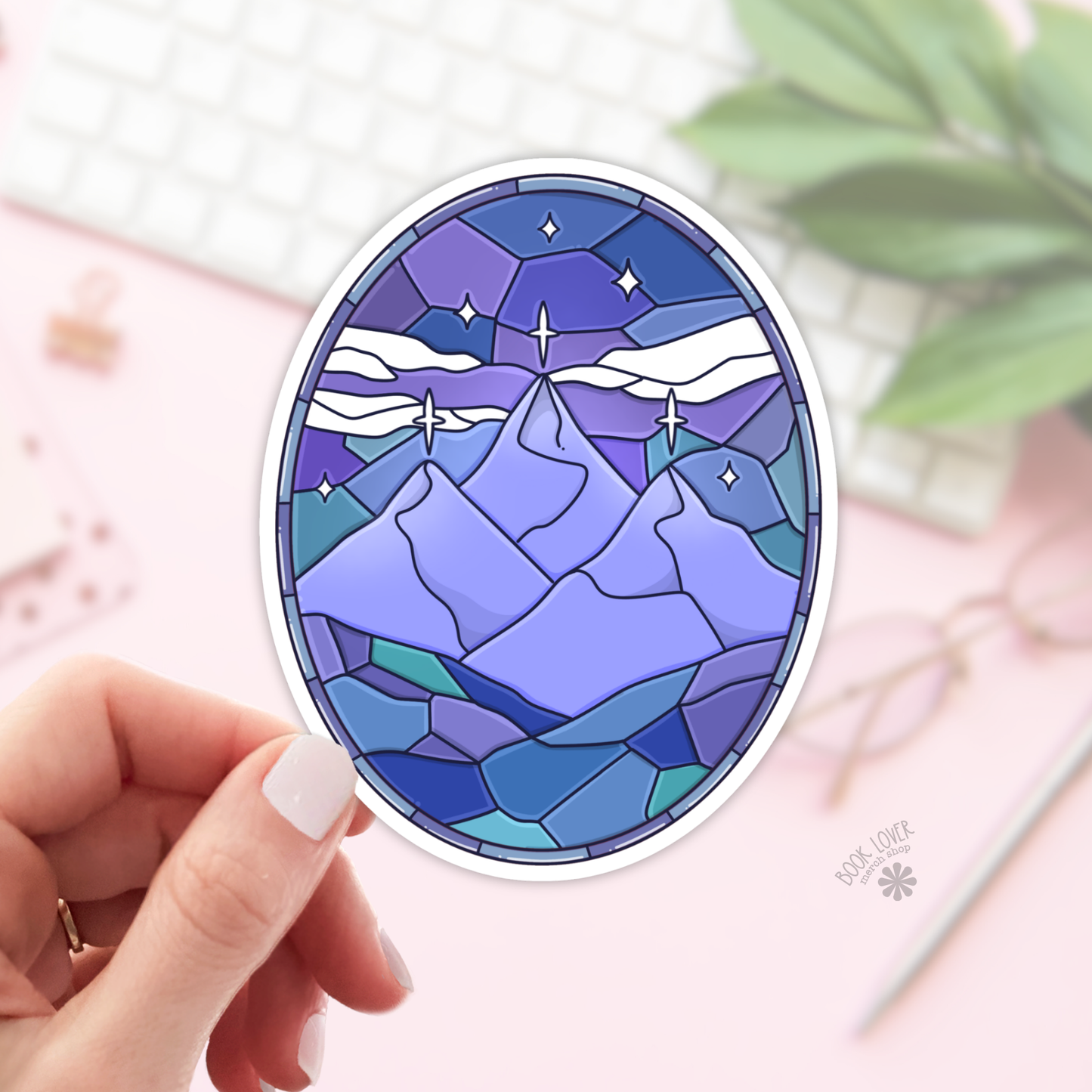 City Stained Glass Sticker