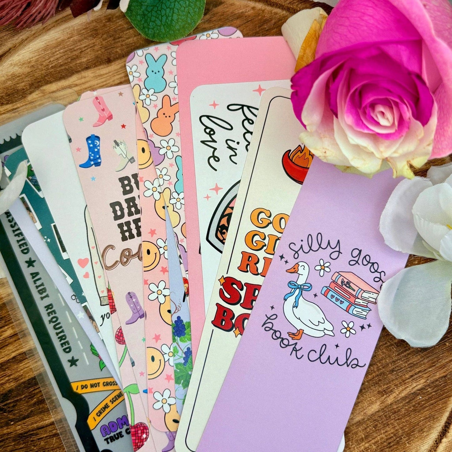 Silly Goose Book Club Dual-Sided Cardstock Bookmark