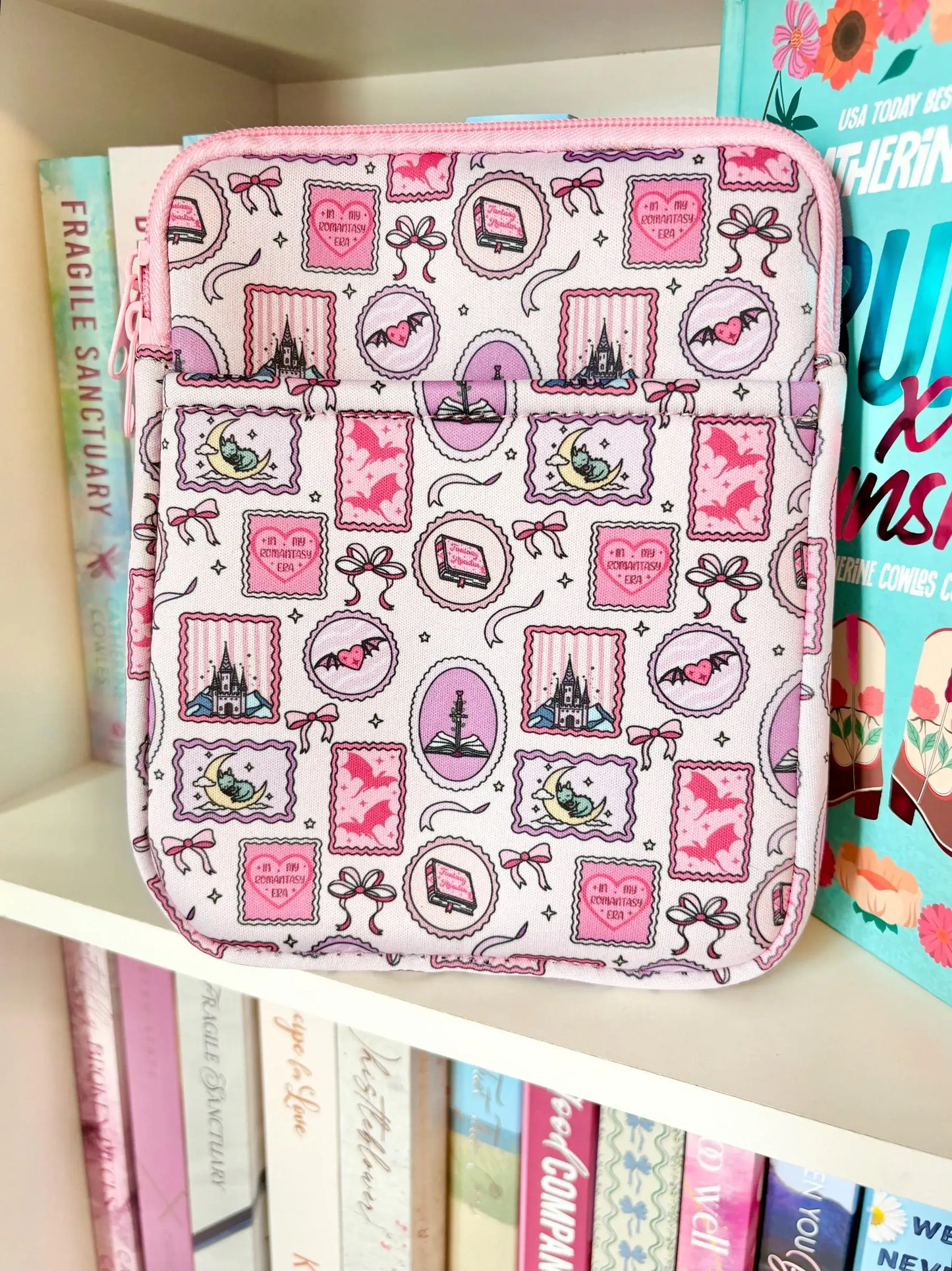 Pink Romantasy Kindle Sleeve 