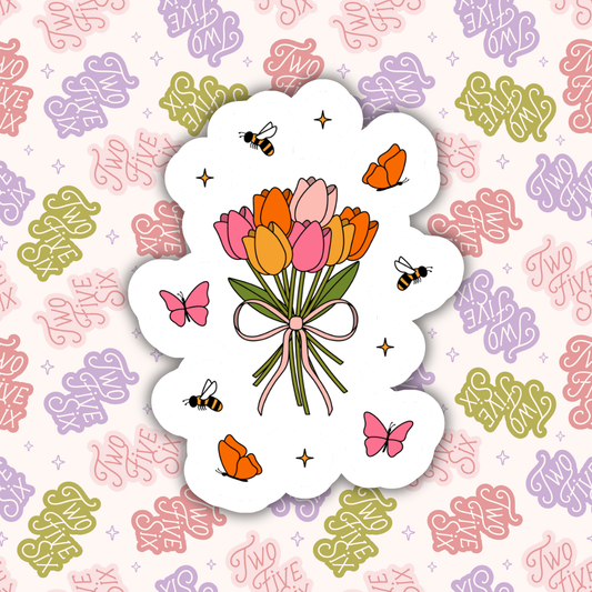 Tulip Bouquet Sticker