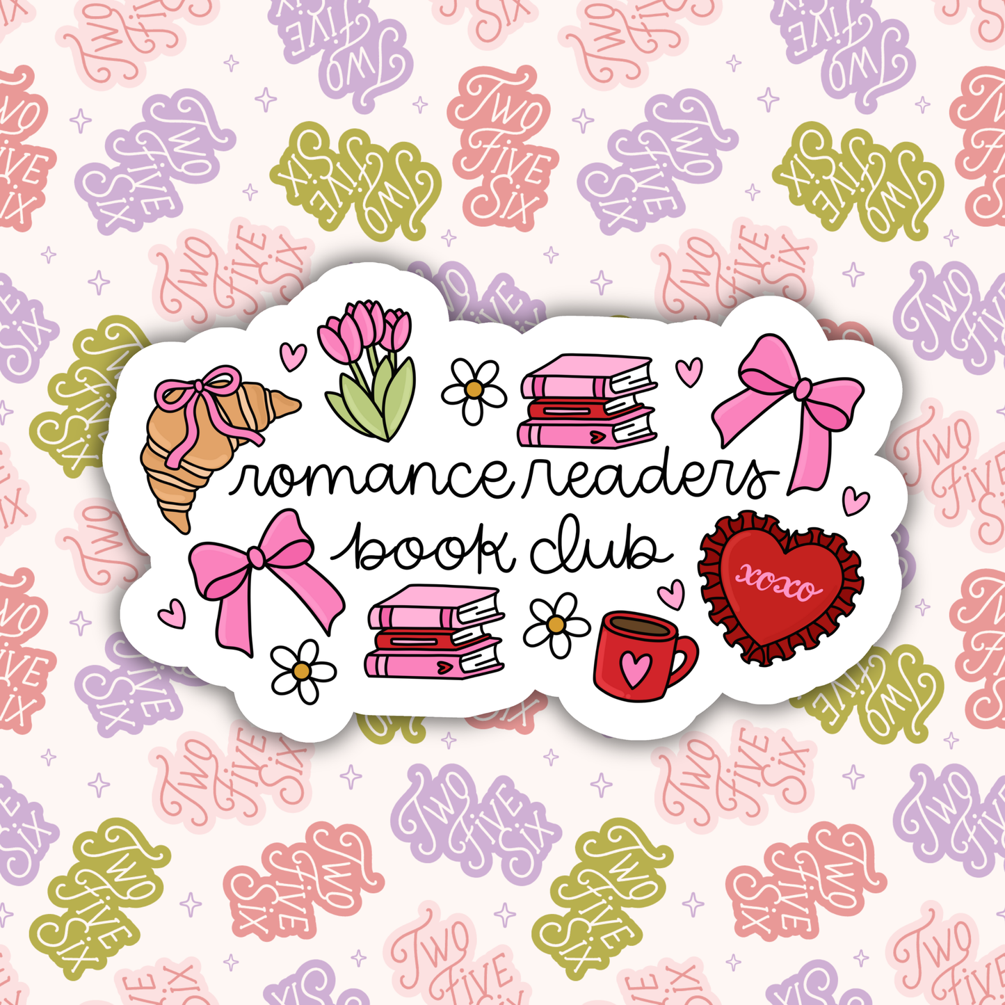 Romance Readers Book Club Sticker