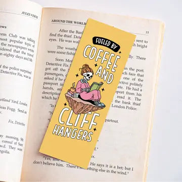 Coffee and Cliffhangers Bookmark