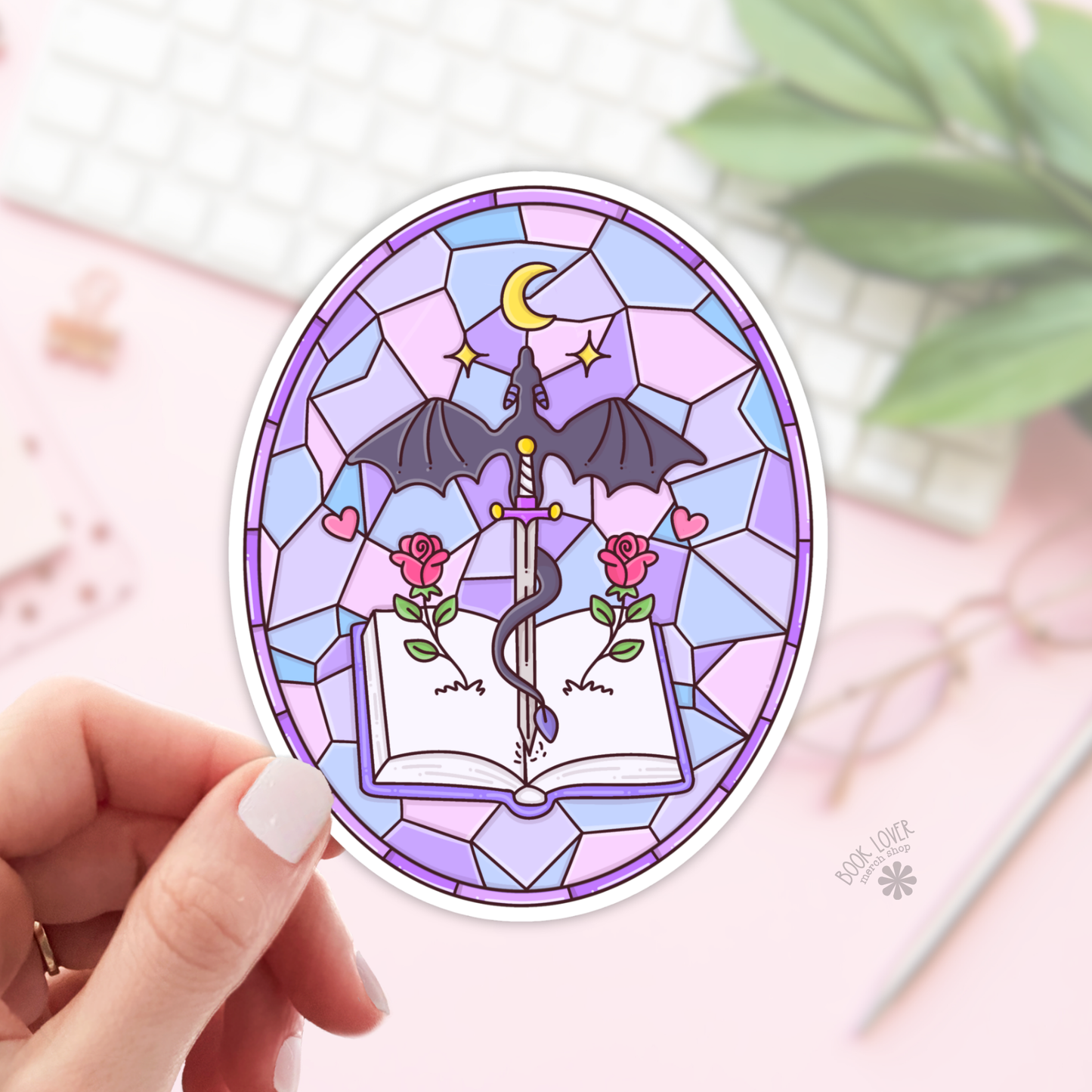 Dragon Stained Glass Sticker