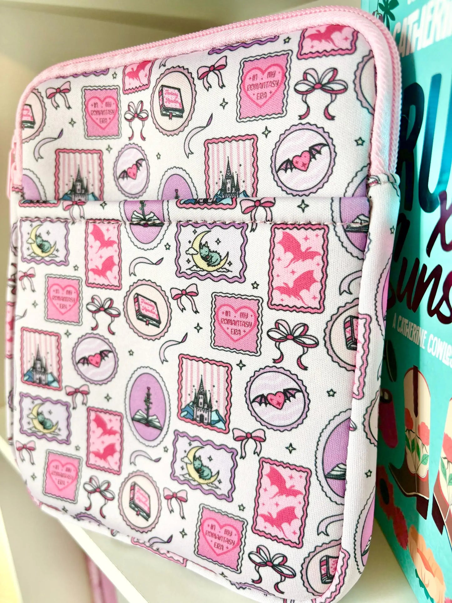 Pink Romantasy Kindle Sleeve 