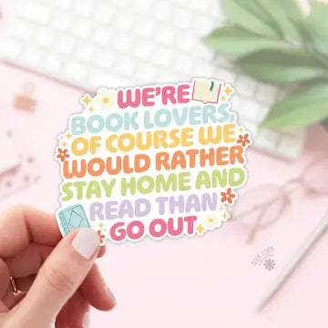 We're Book Lovers Stickers